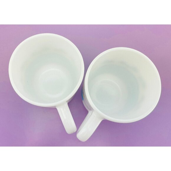 Vintage Arcopal cups, tropical Tia Maria mugs, French milk glass, as a pair - Picture 7 of 10